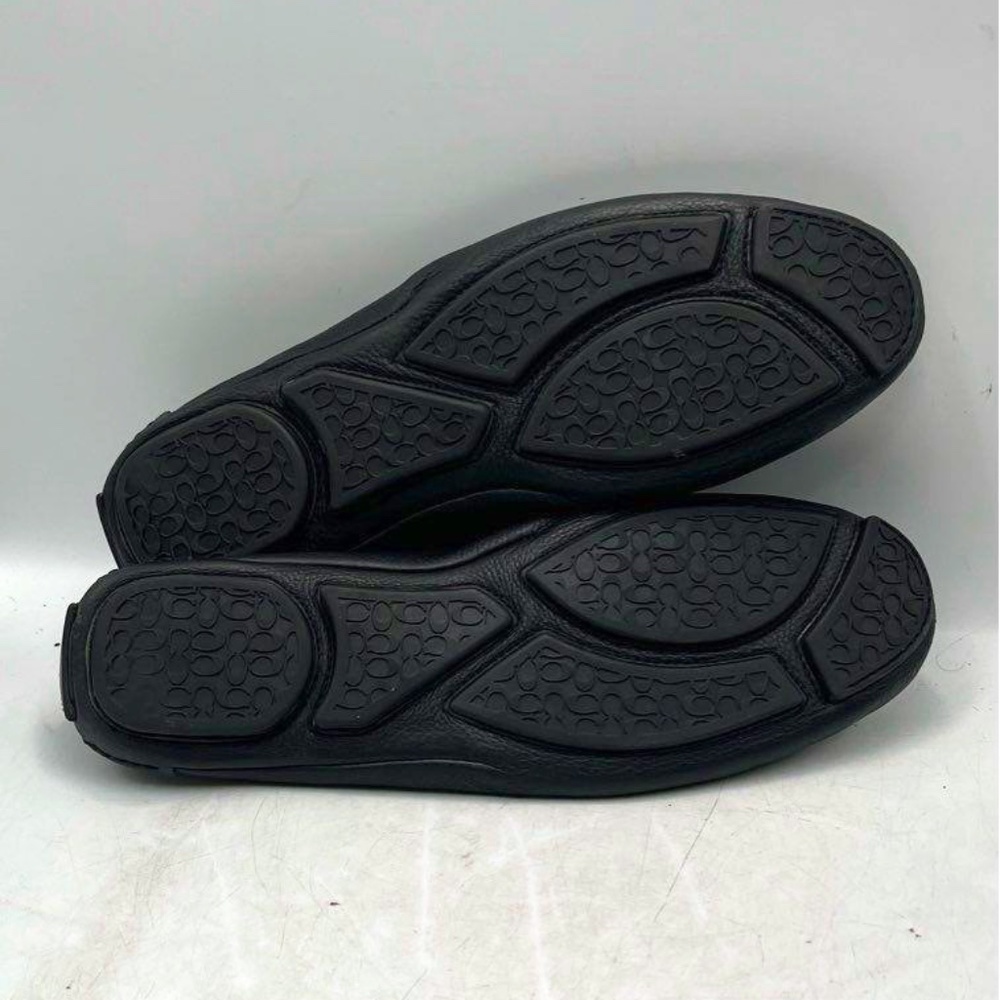 Coach Mens Q907 Neal Black Signature Moc Toe Slip On Penny Loafer Shoes Size 12M - Picture 6 of 6